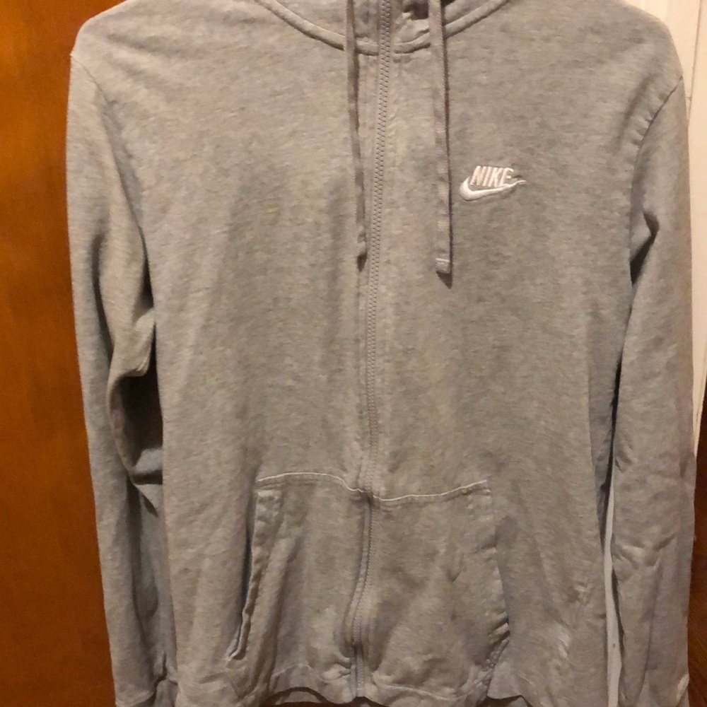 Nike zip up with hood